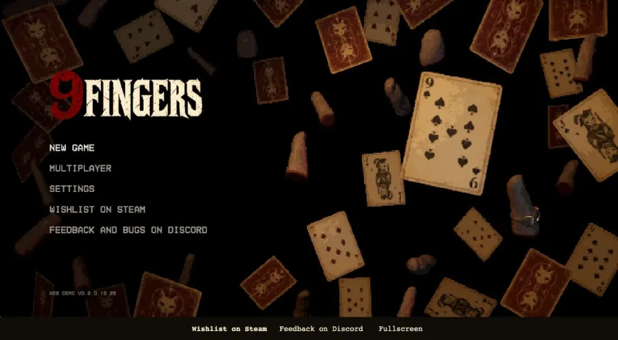 9 Fingers running in the browser, screen 1 captured by FreshPlay on October 27, 2026