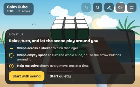 Calm Rubiks Cube, a new relaxing cube puzzle game by fazalgk