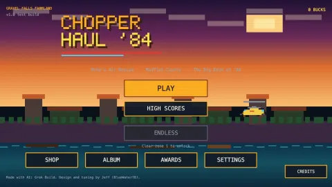 Chopper Haul '84, a new arcade helicopter shooter game by bluewater78
