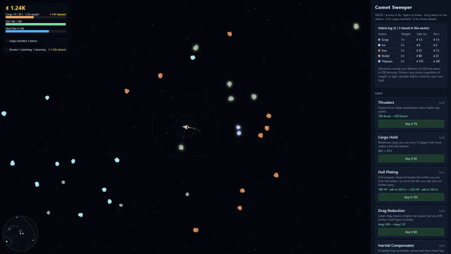 Comet Sweeper screenshot 1 from the developer