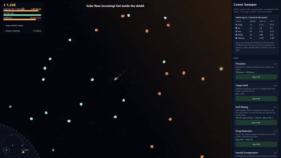 Comet Sweeper screenshot 2 from the developer