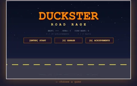 Duckster, a new kart racing game by thewizster