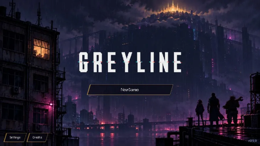 Greyline running in the browser, screen 1 captured by FreshPlay on October 26, 2026