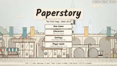 Paperstory, a new side-scrolling action rpg game by giminycricket0