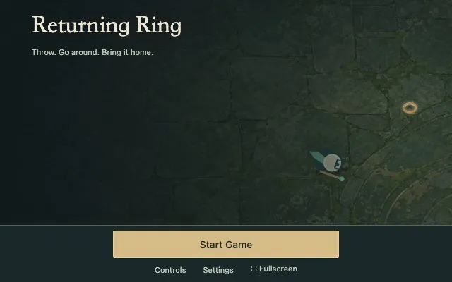 Returning Ring running in the browser, screen 2 captured by FreshPlay on October 26, 2026