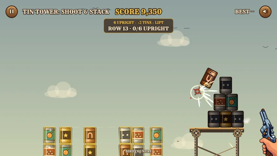 Tin Tower: Shoot & Stack screenshot 1 from the developer